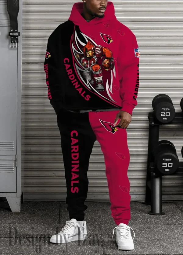 Arizona Cardinals Combo Hoodie And Long Sweatpants AZHD875