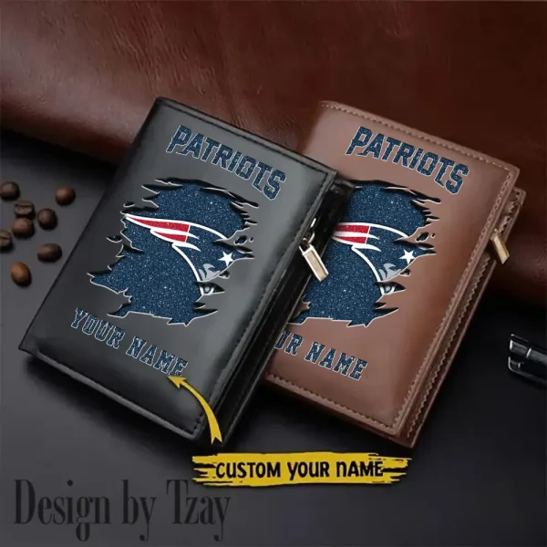 New England Patriots Men Wallet Pu Leather Gift Purse SPTLVW1040