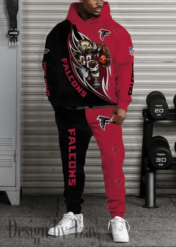 Atlanta Falcons Combo Hoodie And Long Sweatpants AZHD876