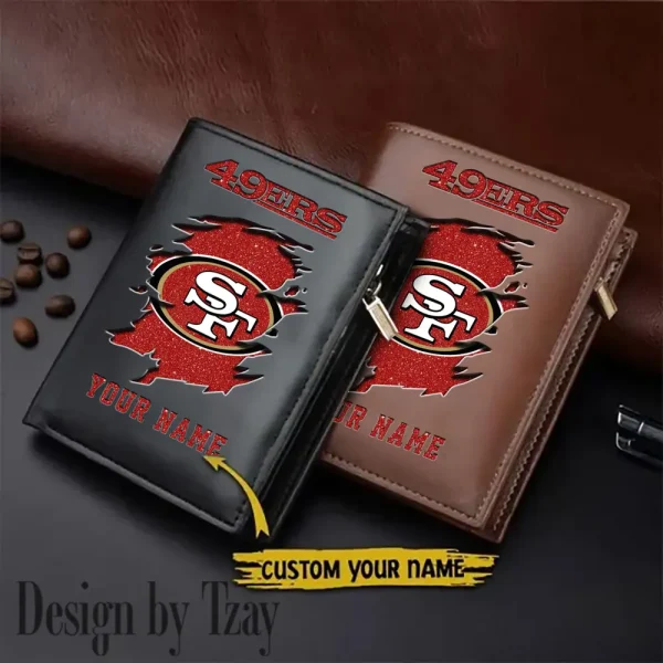 San Francisco 49ers Men Wallet Pu Leather Gift Purse SPTLVW1046