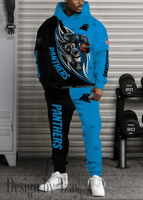 Carolina Panthers Combo Hoodie And Long Sweatpants AZHD879