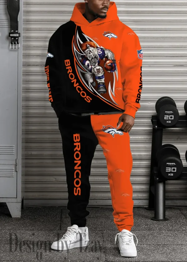 Denver Broncos Combo Hoodie And Long Sweatpants AZHD884