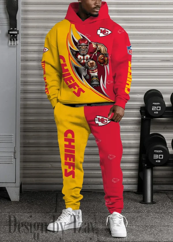 Kansas City Chiefs Combo Hoodie And Long Sweatpants AZHD890