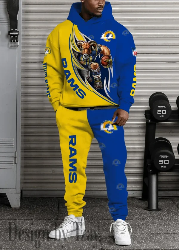 Los Angeles Rams Combo Hoodie And Long Sweatpants AZHD893