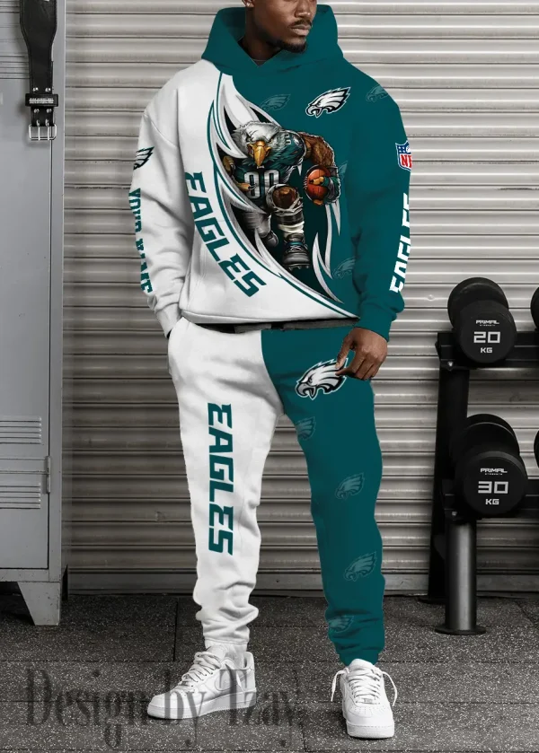 Philadelphia Eagles Combo Hoodie And Long Sweatpants AZHD900