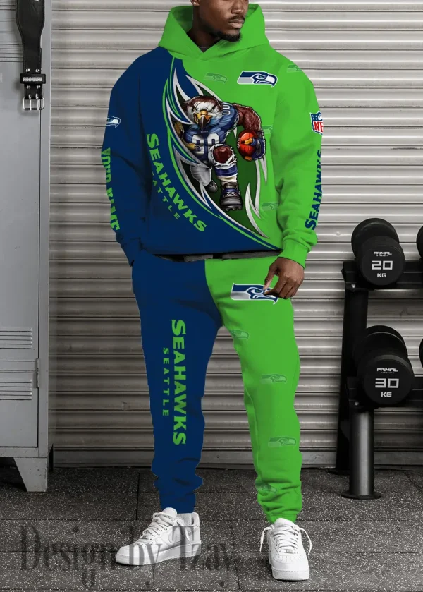 Seattle Seahawks Combo Hoodie And Long Sweatpants AZHD903