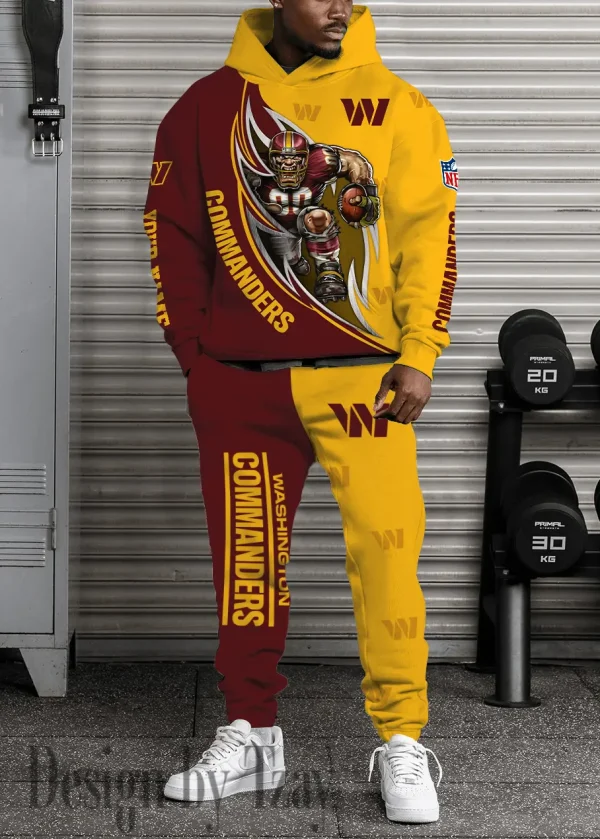 Washington Commanders Combo Hoodie And Long Sweatpants AZHD906