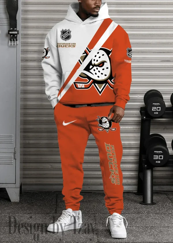 Anaheim Ducks NHL Combo Hoodie And Long Sweatpants AZHD939