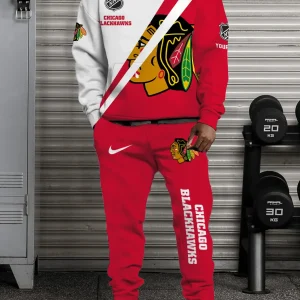 Chicago Blackhawks NHL Combo Hoodie And Long Sweatpants AZHD944