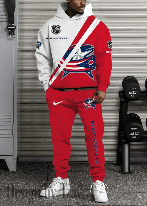 Columbus Blue Jackets NHL Combo Hoodie And Long Sweatpants AZHD946