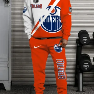Edmonton Oilers NHL Combo Hoodie And Long Sweatpants AZHD949
