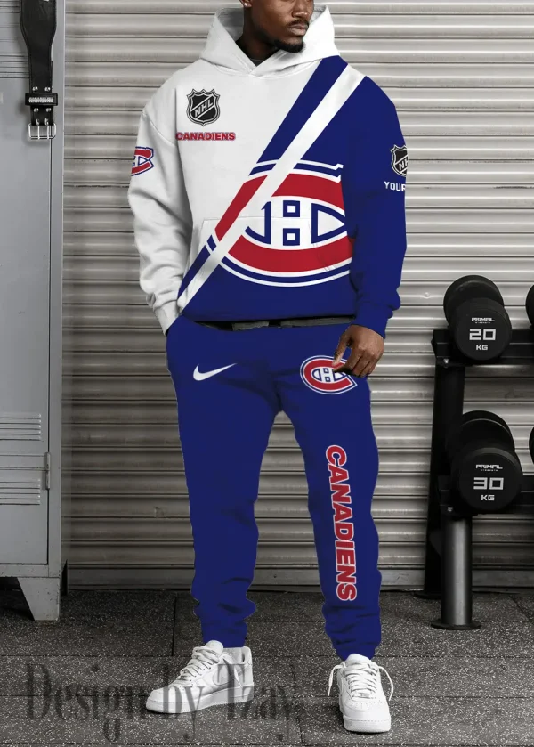 Montréal Canadiens NHL Combo Hoodie And Long Sweatpants AZHD953