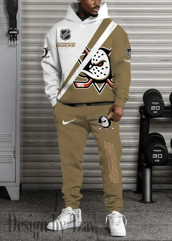 Anaheim Ducks NHL Combo Hoodie And Long Sweatpants AZHD971