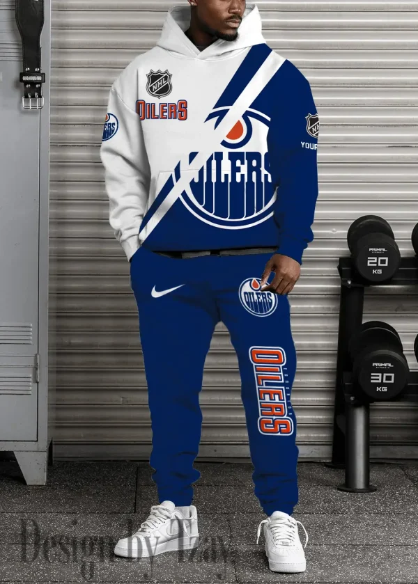 Edmonton Oilers NHL Combo Hoodie And Long Sweatpants AZHD978