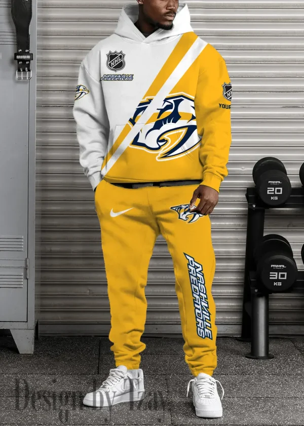 Nashville Predators NHL Combo Hoodie And Long Sweatpants AZHD979