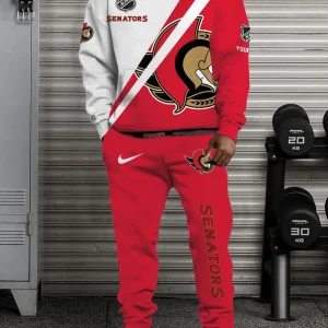 Ottawa Senators NHL Combo Hoodie And Long Sweatpants AZHD958