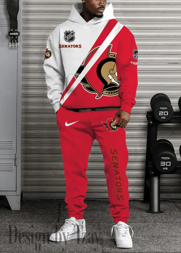 Ottawa Senators NHL Combo Hoodie And Long Sweatpants AZHD958