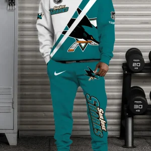 San Jose Sharks NHL Combo Hoodie And Long Sweatpants AZHD961