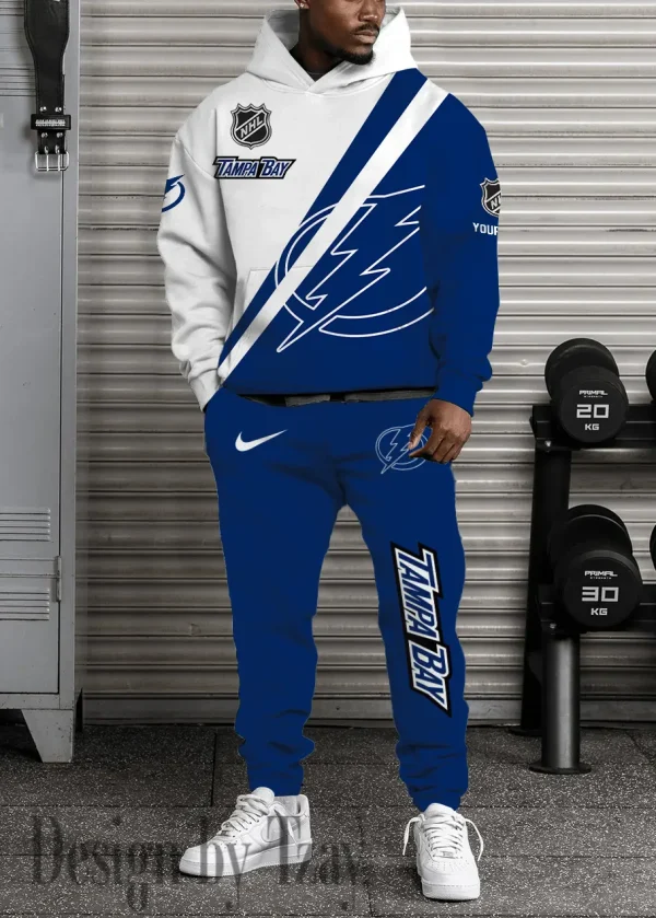 Tampa Bay Lightning NHL Combo Hoodie And Long Sweatpants AZHD964
