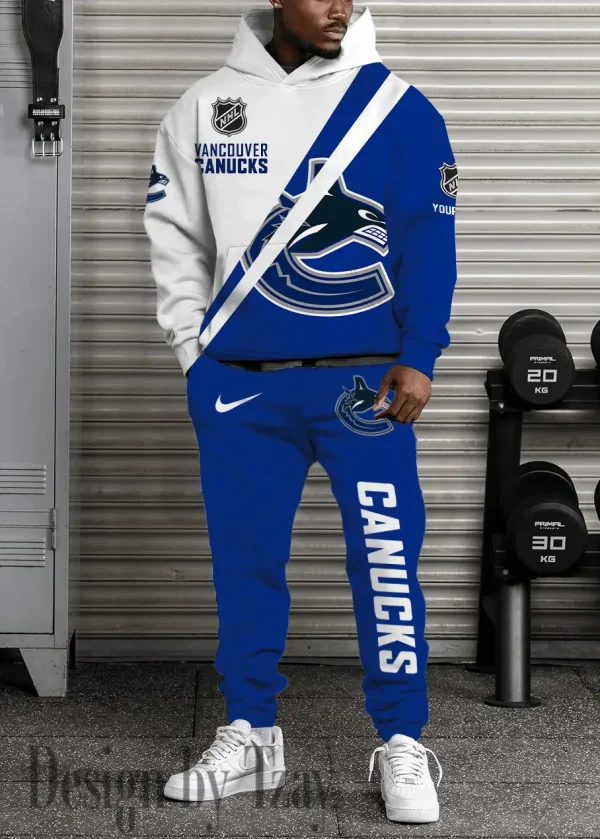 Vancouver Canucks NHL Combo Hoodie And Long Sweatpants AZHD967