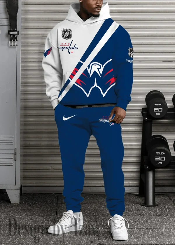 Washington Capitals NHL Combo Hoodie And Long Sweatpants AZHD969