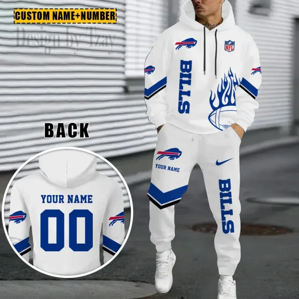 Buffalo Bills NFL Combo Hoodie And Long Sweatpants AZHD985