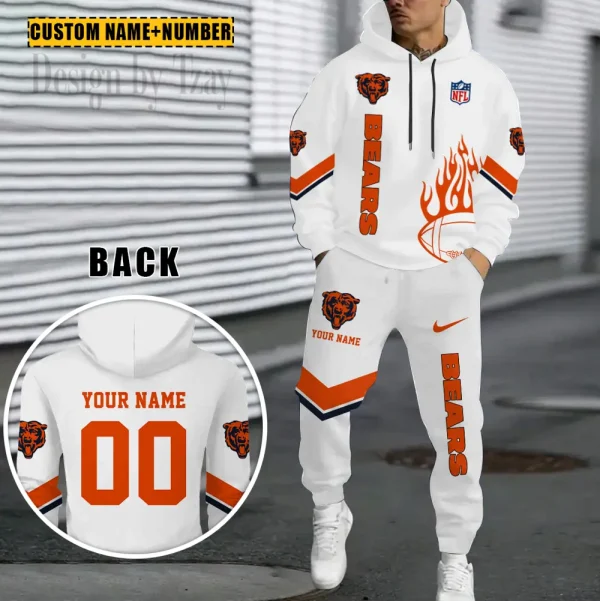 Chicago Bears NFL Combo Hoodie And Long Sweatpants AZHD987