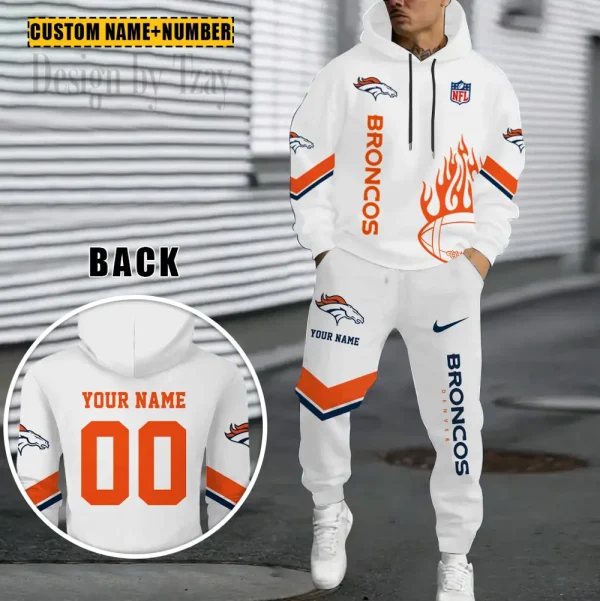 Denver Broncos NFL Combo Hoodie And Long Sweatpants AZHD991