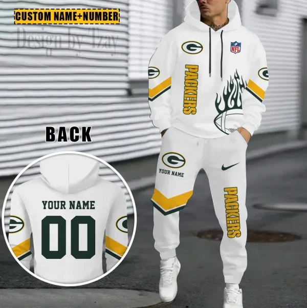 Green Bay Packers NFL Combo Hoodie And Long Sweatpants AZHD993