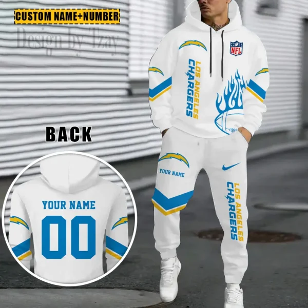 Los Angeles Chargers NFL Combo Hoodie And Long Sweatpants AZHD999