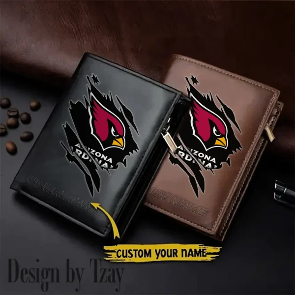Arizona Cardinals Men Wallet Pu Leather Gift Purse SPTLVW1051