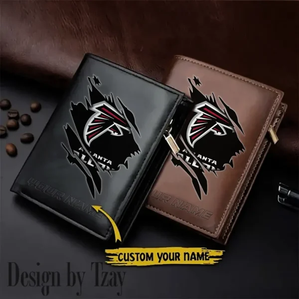 Atlanta Falcons Men Wallet Pu Leather Gift Purse SPTLVW1052