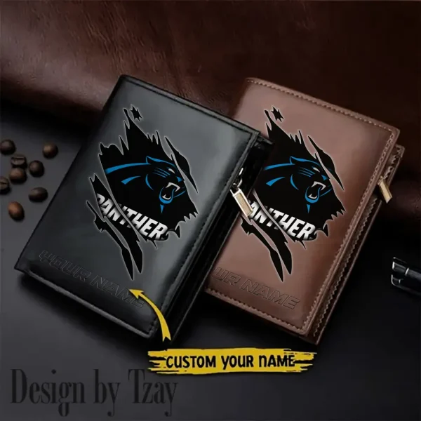 Carolina Panthers Men Wallet Pu Leather Gift Purse SPTLVW1055