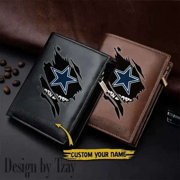 Dallas Cowboys Men Wallet Pu Leather Gift Purse SPTLVW1059