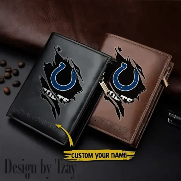 Indianapolis Colts Men Wallet Pu Leather Gift Purse SPTLVW1064