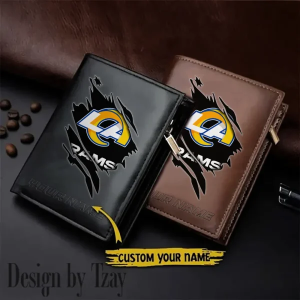 Los Angeles Rams Men Wallet Pu Leather Gift Purse SPTLVW1069
