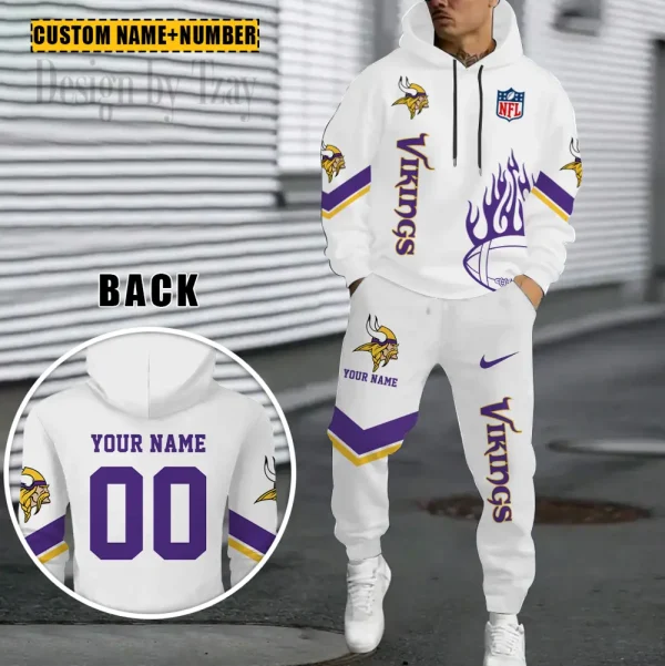 Minnesota Vikings NFL Combo Hoodie And Long Sweatpants AZHD1002