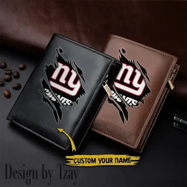 New York Giants Men Wallet Pu Leather Gift Purse SPTLVW1074