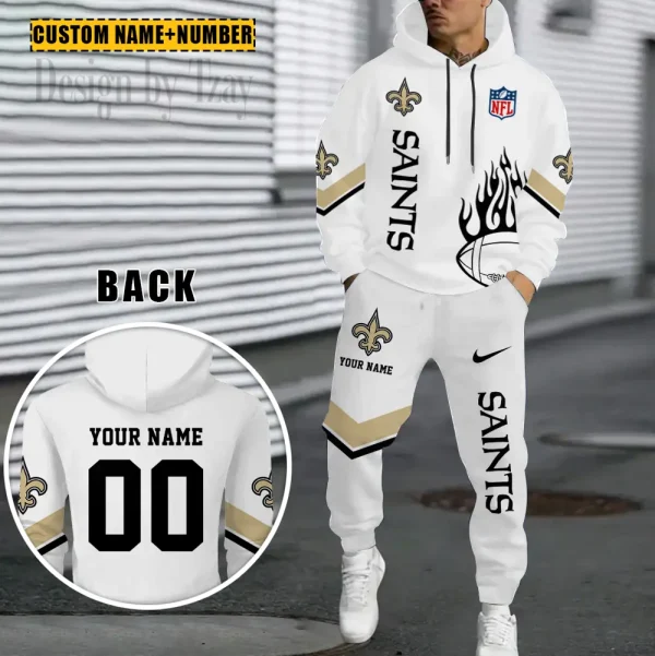New Orleans Saints NFL Combo Hoodie And Long Sweatpants AZHD1004