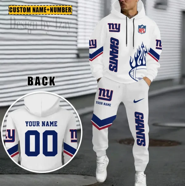 New York Giants NFL Combo Hoodie And Long Sweatpants AZHD1005
