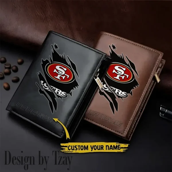San Francisco 49ers Men Wallet Pu Leather Gift Purse SPTLVW1078