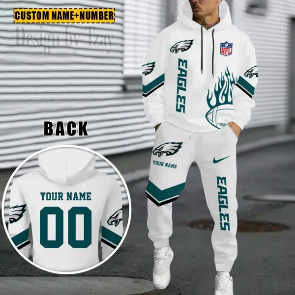 Philadelphia Eagles NFL Combo Hoodie And Long Sweatpants AZHD1007