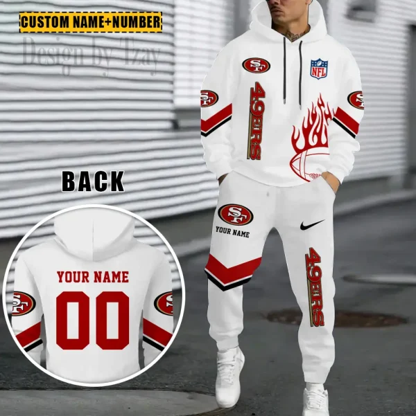 San Francisco 49ers NFL Combo Hoodie And Long Sweatpants AZHD1009