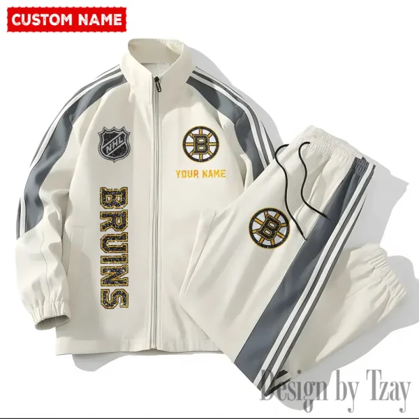 Boston Bruins NHL 2 Piece Casual Athletic Jogging Warm Up S9VSS2PS488 - Image 2