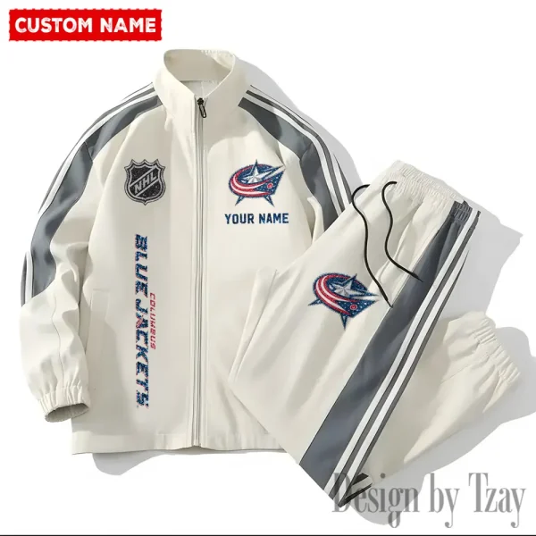 Columbus Blue Jackets NHL 2 Piece Casual Athletic Jogging Warm Up S9VSS2PS494 - Image 2