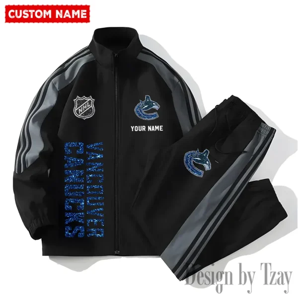 Vancouver Canucks NHL 2 Piece Casual Athletic Jogging Warm Up S9VSS2PS514 - Image 2