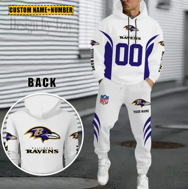 Baltimore Ravens Combo Hoodie And Sweatpants Gift For Fan AZHD1019