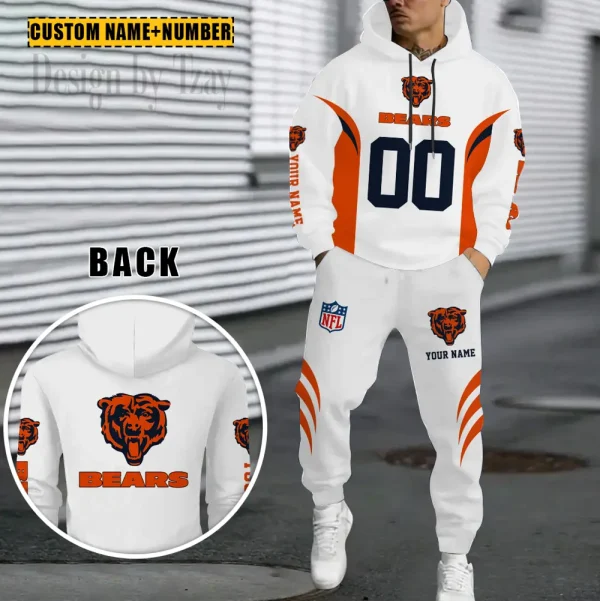 Chicago Bears Combo Hoodie And Sweatpants Gift For Fan AZHD1022