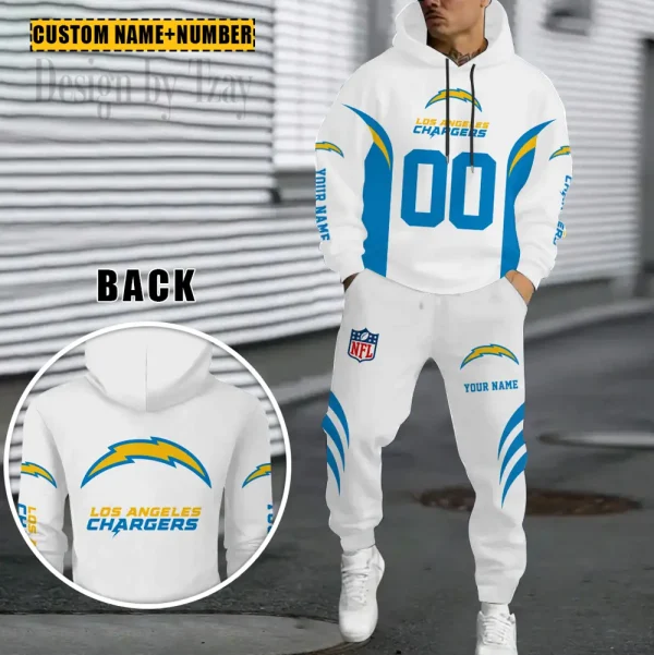 Los Angeles Chargers Combo Hoodie And Sweatpants Gift For Fan AZHD1034