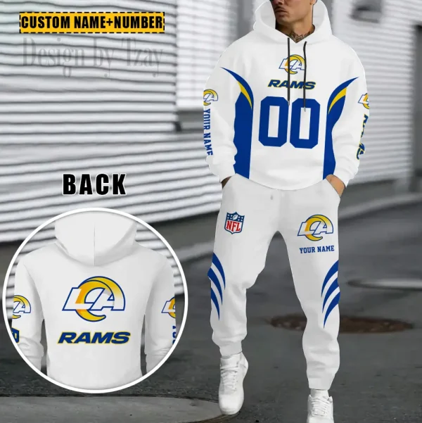 Los Angeles Rams Combo Hoodie And Sweatpants Gift For Fan AZHD1035